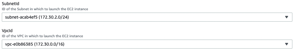 CloudFormation subnet and VPC